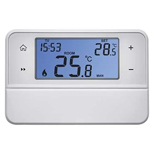 Produktbild: Emos Digitaler Raumthermostat mit OpenTherm-Unterstützung - Programmierbarer, verkabelter, oberflächenmontierbarer Thermostat, weiß, 12,6 x 8,4 x 2,6 cm