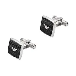 Produktbild: Emporio Armani Manschettenknöpfe für Männer Edelstahl Manschettenknöpfe, Länge: 15mm, Breite: 15mm, Höhe: 2.7mm, EGS2997040