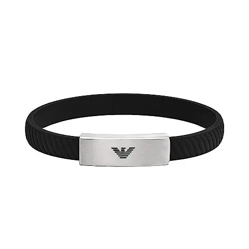 Produktbild: Emporio Armani Armband für Männer, Edelstahl-ID-Armband, Länge: 185-195mm, Breite: 30mm, Höhe: 9mm, EGS2996040