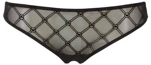 Produktbild: Emporio Armani Damen All Over MESH Monogram Brasilian Unterwäsche, Nero, M