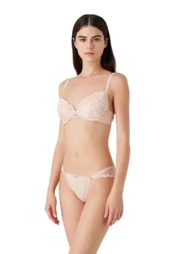 Produktbild: Emporio Armani Damen Emporio Armani Women's Dreamy Viscose Lace Briefs, Nude, L EU