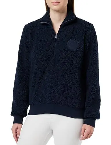 Produktbild: Emporio Armani Damen Emporio Armani Women's Sweater Fuzzy Fleece Sweatshirt, Marine, M EU