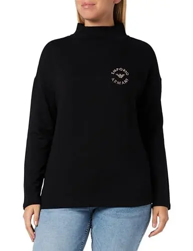 Produktbild: Emporio Armani Damen Emporio Armani Women's Sweater Viscose Fleece Sweatshirt, Schwarz, XS EU