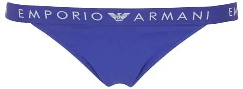 Produktbild: Emporio Armani Damen Iconic Logoband Brasilian Halber Slip, Violet Blue, XS