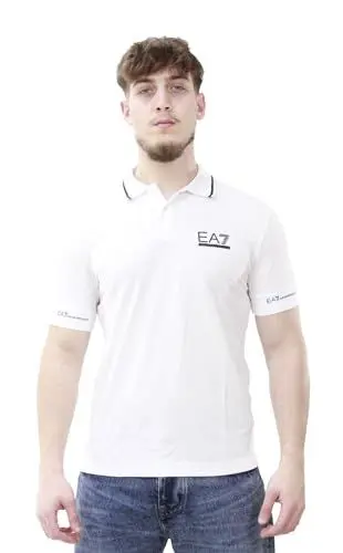 Produktbild: Emporio Armani EA7 Herren-Poloshirt Tennis Club aus Stretch-Baumwolle - 3DPF19, Weiß, XL