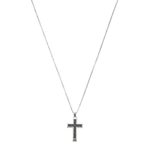 Produktbild: Emporio Armani Halskette Für Männer, Länge: 500mm + 50mm / Größe Anhänger: 25mm X 35mm X 3.5mm Silber Edelstahl Halskette, EGS1705040