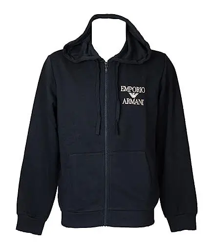 Produktbild: Emporio Armani Herren Emporio Armani Men's Zipped Iconic Terry Sweatshirt, Marine, M EU