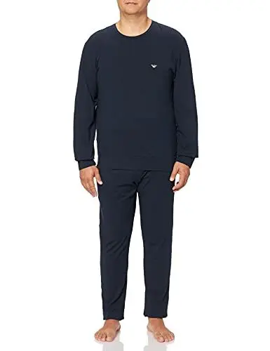 Produktbild: Emporio Armani Herren Emporio Armani Pullover Sweater And Pants Loungewear Pyjama Set, Navy, S EU