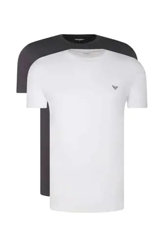 Produktbild: Emporio Armani Herren Endurance Crew Neck 2er Pack T-Shirt, schwarz/weiß, M