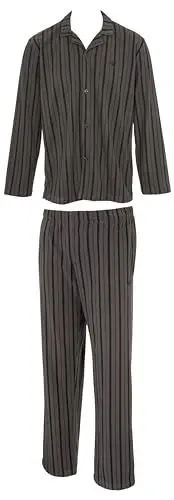 Produktbild: Emporio Armani Herren Printed Brushed Fabric Long Pajamas Pyjama-Set, Stampa RIGA, XL