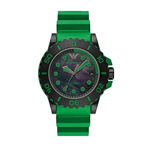 Produktbild: Emporio Armani Herrenuhr 3-Zeiger-Werk Datum Edelstahl schwarz, AR11440