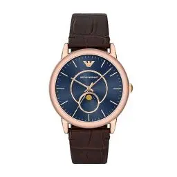 Produktbild: Emporio Armani Herrenuhr quarz/3 Zeiger datum Uhrwerk 43mm Gehäusegröße mit einem stoffarmband AR11566
