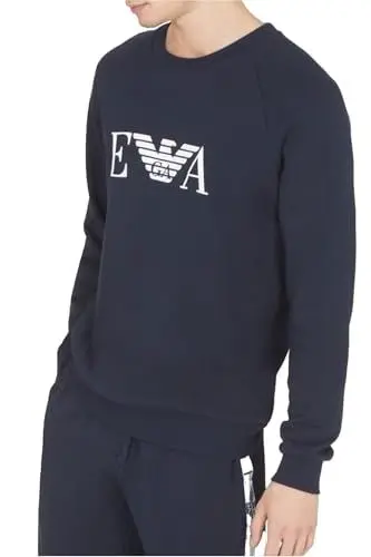 Produktbild: Emporio Armani Men's Iconic Terry Sweater Sweatshirt, Marine, XL