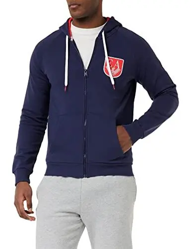 Produktbild: Emporio Armani Men's Shield Logo Terry Sweater Sweatshirt, Eclipse, XL