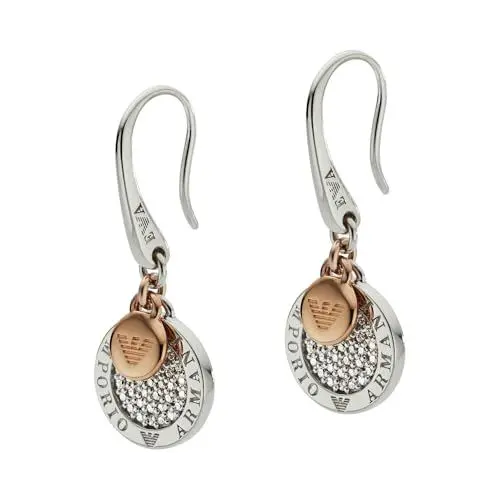 Produktbild: Emporio Armani Ohrringe Für Frauen, Größe: 12X12X2 mm Multi Sterling Silber Ohrringe, EG3377040