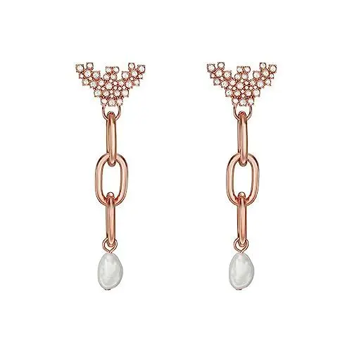 Produktbild: Emporio Armani Ohrringe Für Frauen Mode, Länge: 60mm, Breite: 18mm Rose Gold Edelstahl-Ohrringe, EGS2964221