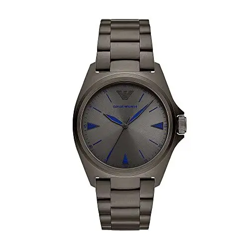 Produktbild: Emporio Armani Uhr für Herren , Dreizeigerwerk, 40mm Gunmetal Edelstahlgehäuse mit einem Edelstahlarmband, AR11381