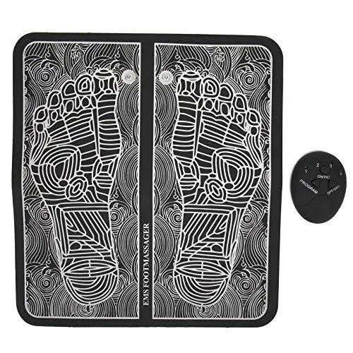 Produktbild: EMS Fußmassagegerät, Elektrisches Fußmassagegerät Fußmassage Pad, Fußmassage für die Durchblutung Muskelschmerzen Linderung, Tragbare USB wiederaufladbar