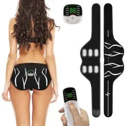 Produktbild: EMS Trainingsgerät Po Trainer, Elektrostimulationsgerät aus Aluminiumblech, Bauchmuskeltrainer mit Fernbedienung, USB wiederaufladbares Fitnessgeräte für Zuhause, hilft beim Aufbau der Gesäßmuskulatur