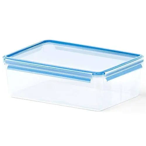 Produktbild: Emsa 508547 Clip & Close | Rechteckige Frischhaltedose | mit Deckel | 5.4 Liter | Transparent/Blau