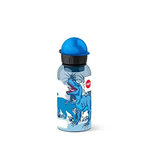Produktbild: Emsa 518127 Kinder-Trinkflasche | 400 ml | Kids Dino | Sicherheitsverschluss | 100 % dicht | BPA frei | hygienisch | Tritan, 7 x 7 x 18 cm
