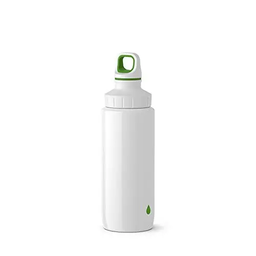 Produktbild: Emsa 518356 Trinkflasche Drink2Go Light Steel | 0,6 L | Edelstahl | Schraubverschluss | 100% auslaufsicher & spülmaschinenfest | Drop Green