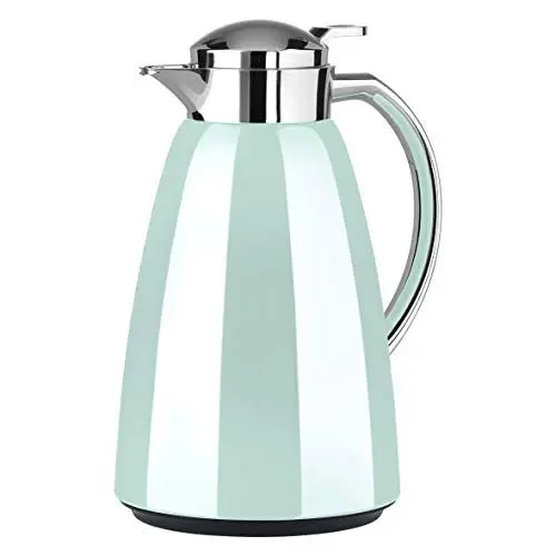 Produktbild: Emsa Campo Isolierkanne F4130300 | 1L Füllmenge | Quick Tip Verschluss | 100% dicht | 12h warm, 24h kalt | Premium Edelstahl | Einfache Reinigung | Pastel-Mint