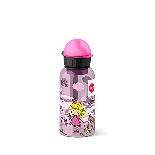 Produktbild: Emsa Kinder-Trinkflasche 518122 | 400 ml | Kids Princess | Sicherheitsverschluss | 100 % dicht | BPA frei | hygienisch | Tritan, 1 Stück (1er Pack), Prinzessin