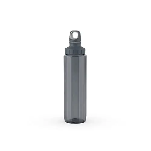 Produktbild: Emsa N30323 Drink2Go Tritan Eco Trinkflasche | Fassungsvermögen: 0,7 Liter | Schraubverschluss | nachhaltig - aus recyceltem Kunststoff | 100% dicht/hygienisch/unbedenklich | Grau