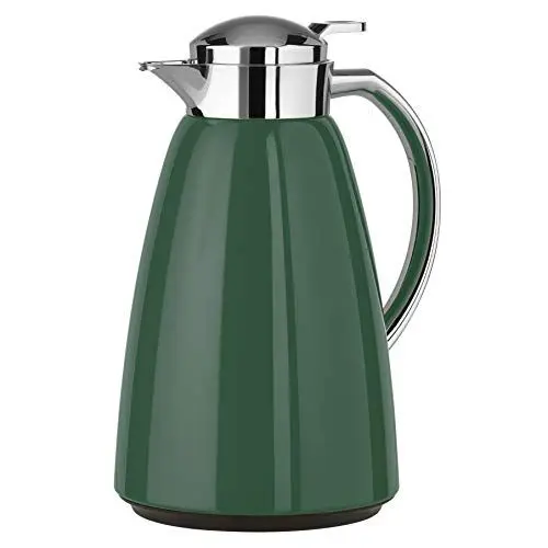 Produktbild: Emsa N4130600 Campo Isolierkanne | 1 Liter Fasssungsvermögen | Quick Tip Verschluss | 12h heiß | 24h kalt | 100% dicht | auslaufsicher | Dunkel Grün