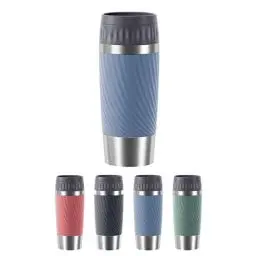 Produktbild: Emsa Travel Mug Easy Twist Edelstahl-Isolierbecher, 360 ml, Spülmaschinenfest, Einfaches Öffnen & Schließen, 4h heiß + 8h kalt, Aquablau, N2011800