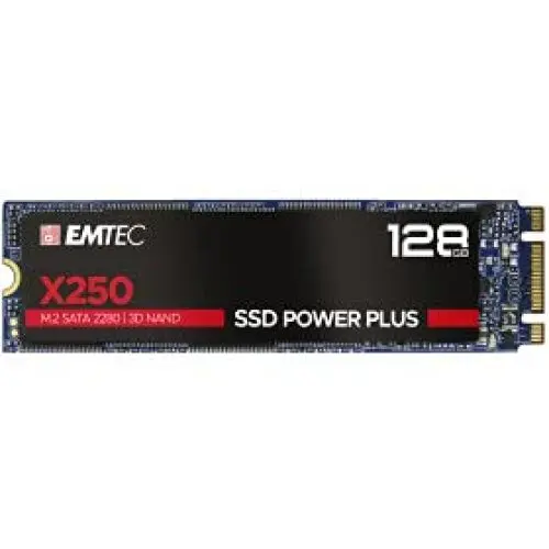 Produktbild: Emtec SSD M2 SATA x250 128 GB Power Plus 3D NAND