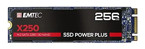 Produktbild: Emtec SSD M2 SATA x250 256GB Power Plus 3D NAND