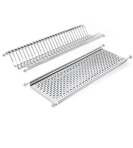 Produktbild: Emuca - Abtropfsystem für das Geschirr, Schranktiefe 80cm, Innenraum 735-770mm, Edelstahl