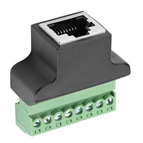 Produktbild: rj45 buchse,Industriebedarf,Ethernet-Rj45-Buchse auf Schraubklemme,8-poliger CCTV-Digital-DVR-Adapter-Anschluss,Elektro- und Elektrotechnik