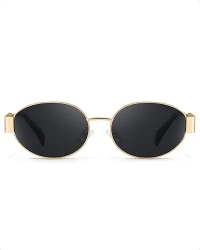 Produktbild: Enafad Sonnenbrille für Damen Polarisiert Retro-Oval Brill UV400 Schutz