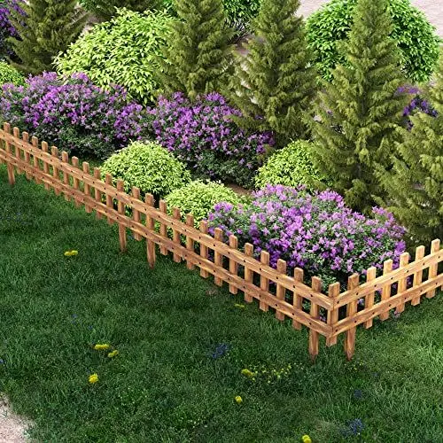 Produktbild: (en.casa) Gartenzaunset Züschen im 2er Set aus Kiefernholz Outdoor 2-tlg. Holzzaun 117x40cm