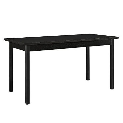 Produktbild: (en.casa) Moderner Esstisch Schwarz 140 x 60 cm 6 Personen Tisch Esszimmertisch Küchentisch