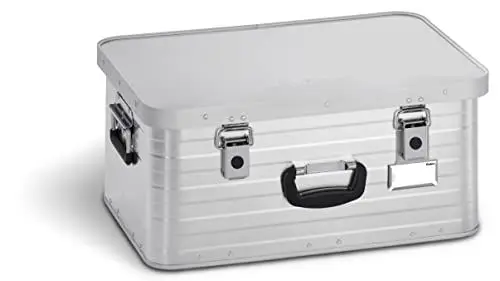 Produktbild: Enders® Alubox TORONTO 47 L - Aluminiumbox mit 1 mm Wandstärke, extra stabil - spritzwasser- und staubdicht, stapelbar - Alukiste einsetzbar als Transportbox, Lagerbox, Werkzeugkiste - Aluminium Box