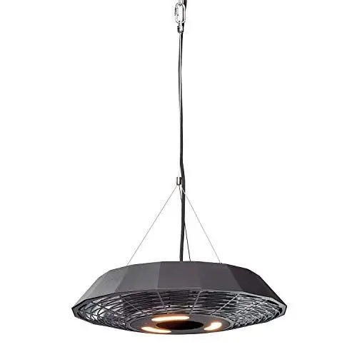 Produktbild: Enders Deckenstrahler Marbella, Elektro Heizpilz,Terrassenheizer, höhenverstellbarer Heizstrahler, für den Aussenbereich, 2.000 Watt Halogenstrahler, inkl. Fernbedinung, mit LED-Beleuchtung #4925
