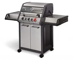 Produktbild: Enders® Gasgrill MONROE PRO 3 SIK TURBO, 3-Edelstahlbrenner, Seitenkocher, Infrarot-Backburner, PanoVision Sicht, HEAT RANGE™-Brenner, SWITCH GRID™, 800 °C TURBO ZONE™, SIMPLE CLEAN™ #8376