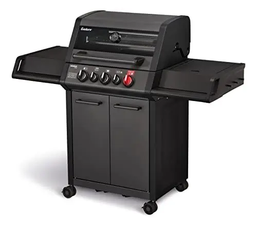 Produktbild: Enders® Gasgrill MONROE PRO 3 SIK TURBO SHADOW, 3-Brenner, Infrarot-Backburner, Seitenkocher, PanoVision Sicht, SWITCH GRID™ mit Sear Grate, HEAT RANGE™, 800 °C TURBO ZONE™, SIMPLE CLEAN™ #8381