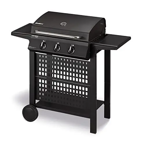 Produktbild: Enders Gasgrill SAN DIEGO NEXT 3, 3 Brenner aus Edelstahl, mit Grillthermometer, kleiner, Camping, Edelstahlrost, Balkon Gas Grill,stabile Seitenablagen#80166