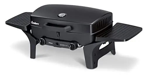 Produktbild: Enders® Gasgrill URBAN, Tischgrill, Grillen-, Kochen- und Backen Funktion, 2 Brenner Edelstahl, kleiner, mit Grill-Thermometer, Balkon-, Camping-Grill, Aluguss-Gehäuse, Gusseisen-Rost, #2095