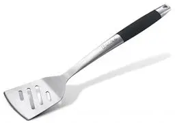 Produktbild: Enders® PREMIUM GRILLWENDER EDELSTAHL 8788 Griff mit Soft-Touch-Beschichtung, Grill-Zubehör, Gasgrill BBQ, schwarz