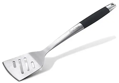 Produktbild: Enders® PREMIUM GRILLWENDER EDELSTAHL 8788 Griff mit Soft-Touch-Beschichtung, Grill-Zubehör, Gasgrill BBQ, schwarz
