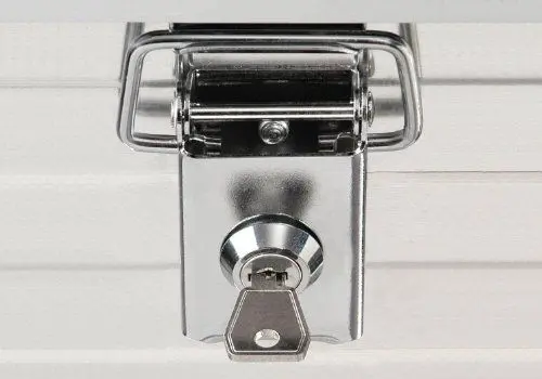 Produktbild: Enders® Steckschloss-Set für Enders Aluminiumbox (paarweise gleichschließend), silber, #3750