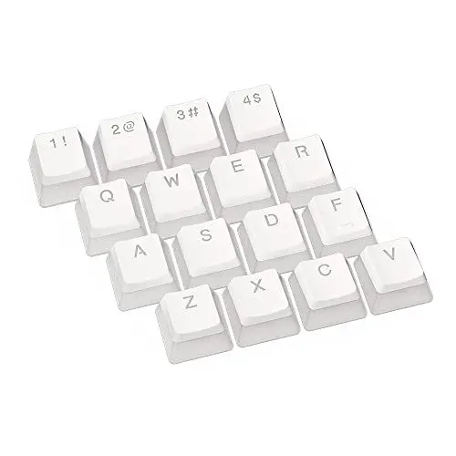 Produktbild: ENDORFY PBT Pudding Onyx White Keycaps, Doppelte Einspritztechnik, Breite Tastaturkompatibilität, Geräuschdämpfende Gummi-O-Ringe im Lieferumfang enthalten, US ANSI-Layout, EY0E003