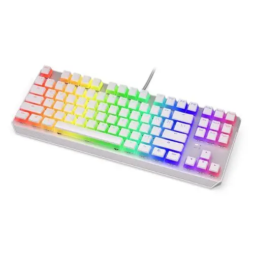 Produktbild: ENDORFY Thock TKL Pudding Onyx White Brown, Mechanische TKL-Tastatur, konfigurierbare RGB-Hintergrundbeleuchtung, mechanische Kailh Brown-Schalter, langlebige Pudding PBT-Tastenkappen, EY5A008