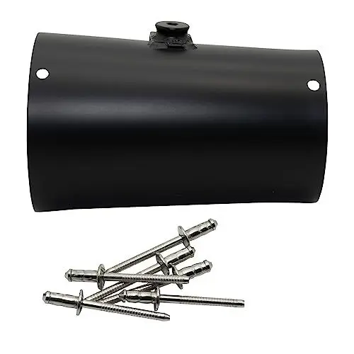 Produktbild: Schalldämpferhülle LeoVince Auspuff-Ersatzteil Hülle Endschalldämpfer, schwarz, 160mm, rechts für LV-10